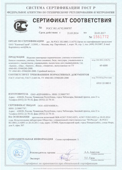 15.02.2025 Сосновый Бор - Изделия санитарные керамические